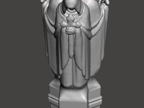 三重邪教徒雕像微型模型地形适用于奇幻游戏角色扮演游戏 DND 3D 打印模型