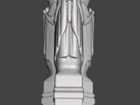 三重邪教徒雕像微型模型地形适用于奇幻游戏角色扮演游戏 DND 3D 打印模型