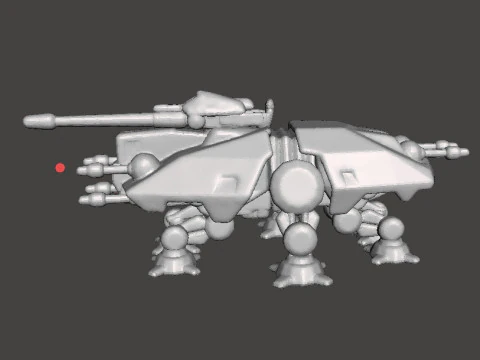 6MM SCALE AT-TE WALKER MINIATURE MODEL FOR SCIFI GAMES EPIC 3D Print Model