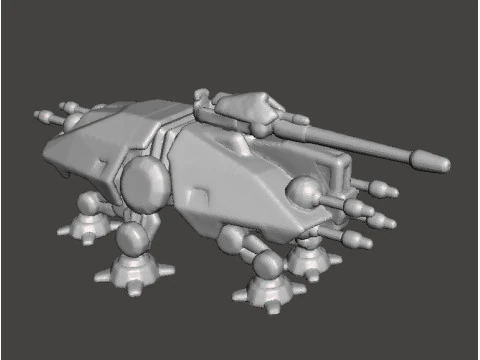6MM SCALE AT-TE WALKER MINIATURE MODEL FOR SCIFI GAMES EPIC 3D Print Model