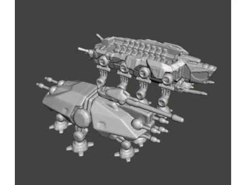 6MM SCALE AT-TE WALKER MINIATURE MODEL FOR SCIFI GAMES EPIC 3D Print Model