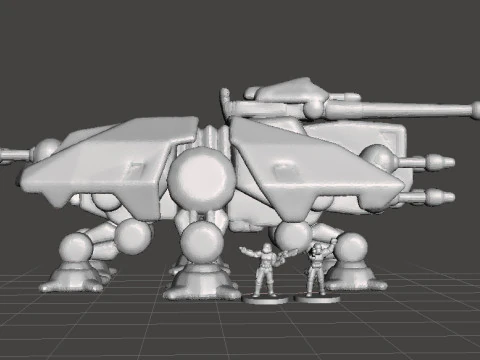 6MM SCALE AT-TE WALKER MINIATURE MODEL FOR SCIFI GAMES EPIC 3D Print Model