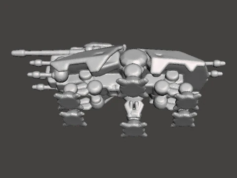 6MM SCALE AT-TE WALKER MINIATURE MODEL FOR SCIFI GAMES EPIC 3D Print Model