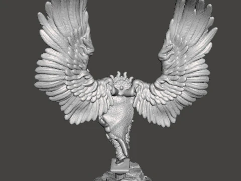6MM SCALE ARCHANGEL LORD MINIATURE MODEL FOR SCIFI OR FANTASY GAMES 3D Print Model
