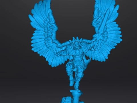 6MM SCALE ARCHANGEL LORD MINIATURE MODEL FOR SCIFI OR FANTASY GAMES 3D Print Model