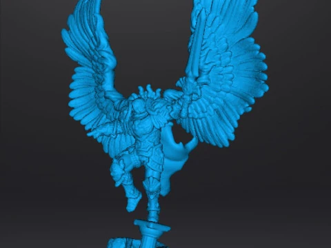 6MM SCALE ARCHANGEL LORD MINIATURE MODEL FOR SCIFI OR FANTASY GAMES 3D Print Model
