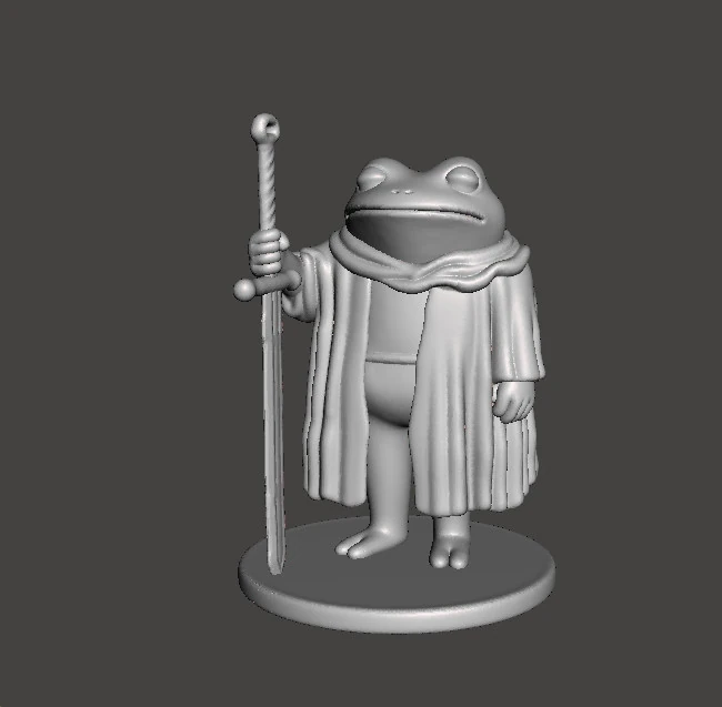 FROG KNIGHT IM BURNT OUT MY LORD MODEL FIGURE FOR FANTASY GAMES RPG DND 3D Print Model .c4d .max .obj .3ds .fbx .stl .blend