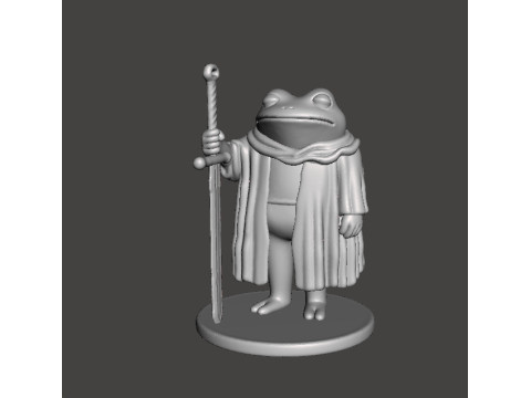 FROG KNIGHT IM BURNT OUT MY LORD MODEL FIGURE FOR FANTASY GAMES RPG DND 3D Print Model