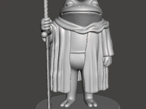 FROG KNIGHT IM BURNT OUT MY LORD MODEL FIGURE FOR FANTASY GAMES RPG DND 3D Print Model