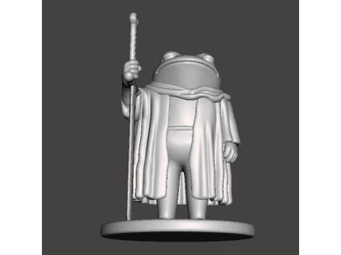 FROG KNIGHT IM BURNT OUT MY LORD MODEL FIGURE FOR FANTASY GAMES RPG DND 3D Print Model