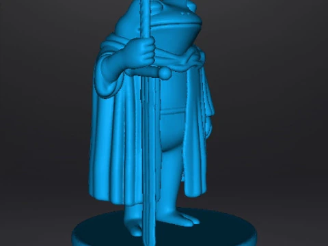 FROG KNIGHT IM BURNT OUT MY LORD MODEL FIGURE FOR FANTASY GAMES RPG DND 3D Print Model