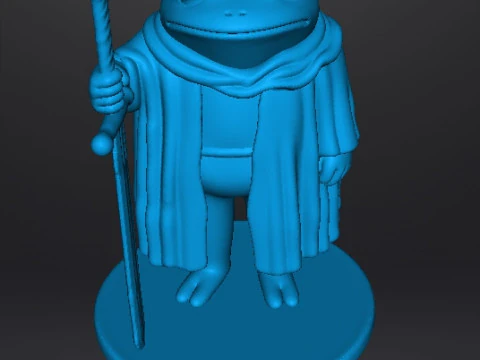 FROG KNIGHT IM BURNT OUT MY LORD MODEL FIGURE FOR FANTASY GAMES RPG DND 3D Print Model