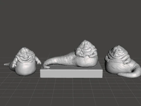 SW JABBA HUTTS SET MINIATURMODELLE IM MASSSTAB 6 MM F&Uuml;R SCIFI-SPIELE EPIC 3D Druckmodell