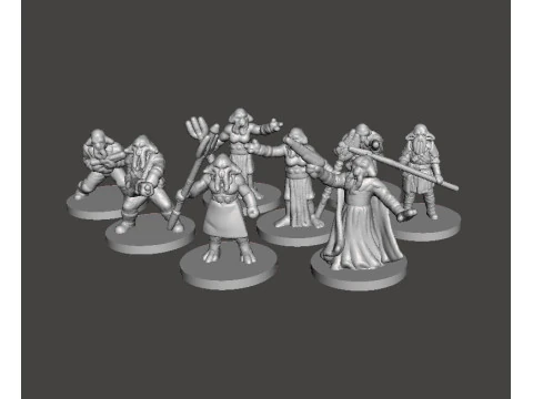 6MM स्केल SW क्वैरेन स्क्विडहेड ने SCIFI गेम्स महाकाव्य के लिए लघु मॉडल सेट किए 3D प्रिंट मॉडल