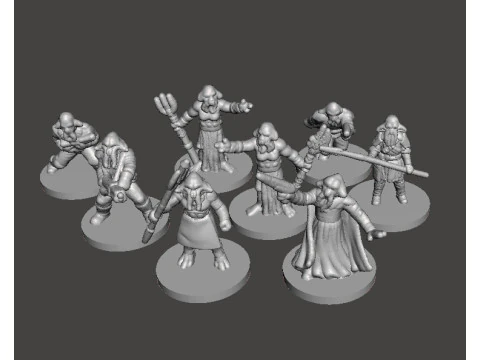 SET SW QUARREN SQUIDHEAD IN SCALA DA 6 MM MODELLI IN MINIATURA PER GIOCHI SCIFI EPIC Modello di stampa 3D