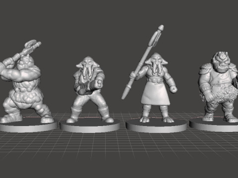 6MM ESCALA SW QUARREN SQUIDHEAD SET MODELOS EM MINIATURA PARA JOGOS SCIFI &Eacute;PICOS Modelo de Impressão 3D