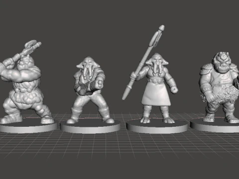 SET SW QUARREN SQUIDHEAD IN SCALA DA 6 MM MODELLI IN MINIATURA PER GIOCHI SCIFI EPIC Modello di stampa 3D