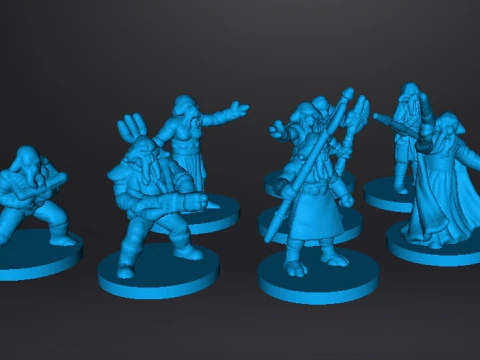 SET SW QUARREN SQUIDHEAD IN SCALA DA 6 MM MODELLI IN MINIATURA PER GIOCHI SCIFI EPIC Modello di stampa 3D