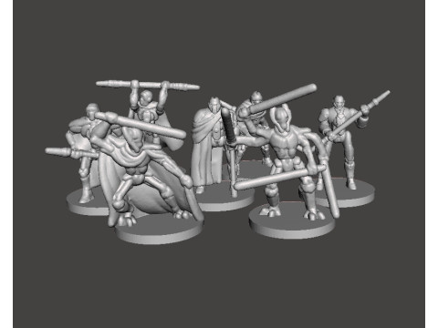 6MM SCALE SW GRIEVOUS AND DROIDS SET MINIATURE MODELS FOR SCIFI GAMES EPIC 3D Print Model