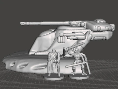 6MM SCALE SW GRIEVOUS AND DROIDS SET MINIATURE MODELS FOR SCIFI GAMES EPIC 3D Print Model