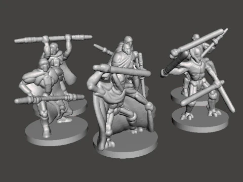 6MM SCALE SW GRIEVOUS AND DROIDS SET MINIATURE MODELS FOR SCIFI GAMES EPIC 3D Print Model