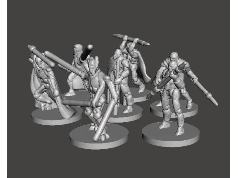 6MM SCALE SW GRIEVOUS AND DROIDS SET MINIATURE MODELS FOR SCIFI GAMES EPIC 3D Print Model