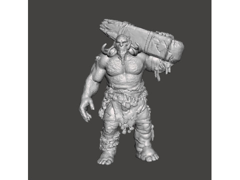 GOW MODELLO IN MINIATURA DEL TROLL DEL FUOCO PER GIOCHI FANTASY RPG DND Modello di stampa 3D