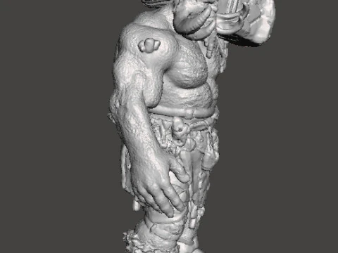 GOW FIRE TROLL MINIATURE MODEL FOR FANTASY GAMES RPG DND 3D Print Model