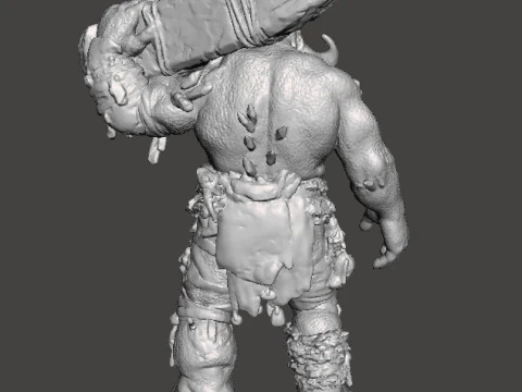 GOW FIRE TROLL MINIATURE MODEL FOR FANTASY GAMES RPG DND 3D Print Model
