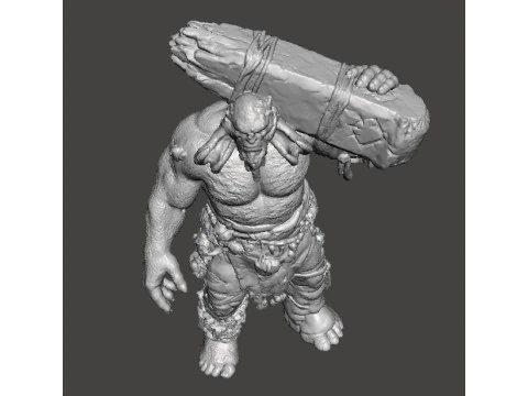 GOW FIRE TROLL MINIATURE MODEL FOR FANTASY GAMES RPG DND 3D Print Model