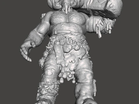 GOW FIRE TROLL MINIATURE MODEL FOR FANTASY GAMES RPG DND 3D Print Model
