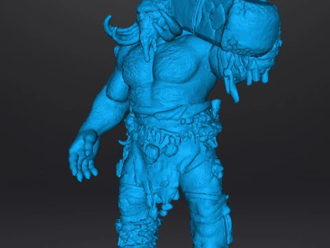 GOW FIRE TROLL MINIATURE MODEL FOR FANTASY GAMES RPG DND 3D Print Model