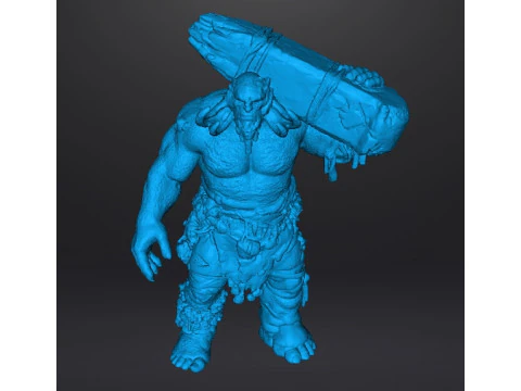 GOW FIRE TROLL MINIATURE MODEL FOR FANTASY GAMES RPG DND 3D Print Model