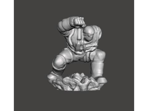 DOOMSDAY CONTAINMENT SUIT FIGURE MODEL FOR MODERN OR FANTASY GAMES RPG DND 3D Print Model