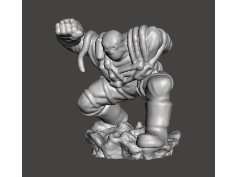 DOOMSDAY CONTAINMENT SUIT FIGURE MODEL FOR MODERN OR FANTASY GAMES RPG DND 3D Print Model