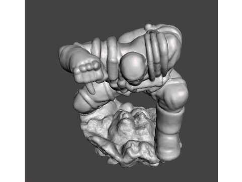 DOOMSDAY CONTAINMENT SUIT FIGURE MODEL FOR MODERN OR FANTASY GAMES RPG DND 3D Print Model