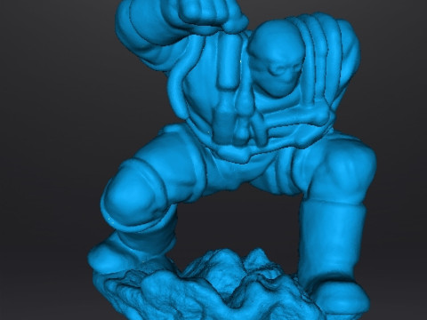 DOOMSDAY CONTAINMENT SUIT FIGURE MODEL FOR MODERN OR FANTASY GAMES RPG DND 3D Print Model