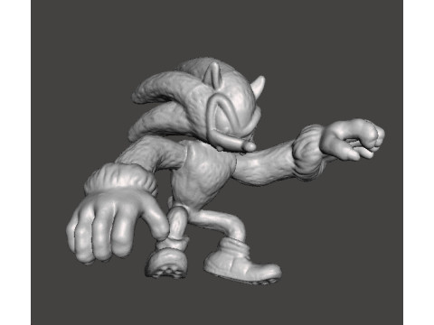 SONIC THE WEREHOG 피규어 모델 PVC 장난감 조각상 3D 프린트 모델