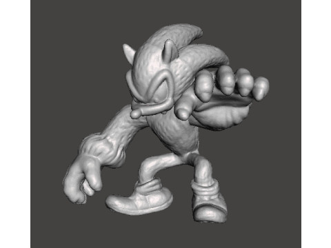 SONIC THE WEREHOG 피규어 모델 PVC 장난감 조각상 3D 프린트 모델