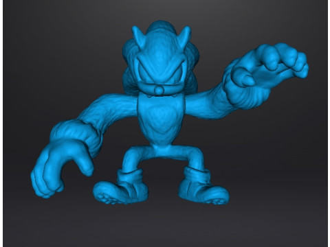 SONIC THE WEREHOG 피규어 모델 PVC 장난감 조각상 3D 프린트 모델