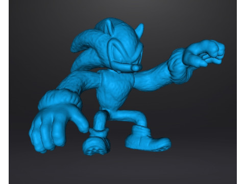 SONIC THE WEREHOG 피규어 모델 PVC 장난감 조각상 3D 프린트 모델