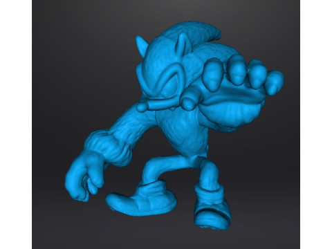 SONIC THE WEREHOG 피규어 모델 PVC 장난감 조각상 3D 프린트 모델