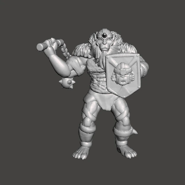 MONKIAN MODELLO IN MINIATURA PER GIOCHI FANTASY RPG DND Modello di stampa 3D .c4d .max .obj .3ds .fbx .stl .blend