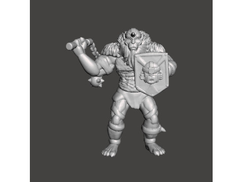 FIGURA MODELO EN MINIATURA DE MONKIAN PARA JUEGOS DE FANTASÍA RPG DND Modelo de impresión 3D