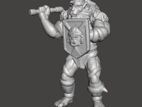 MONKIAN MODELLO IN MINIATURA PER GIOCHI FANTASY RPG DND Modello di stampa 3D