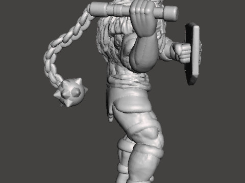 МИНИАТЮРНАЯ МОДЕЛЬ МОНИКАНА ДЛЯ ФЭНТЕЗИ-ИГР RPG DND 3D Принт Модель