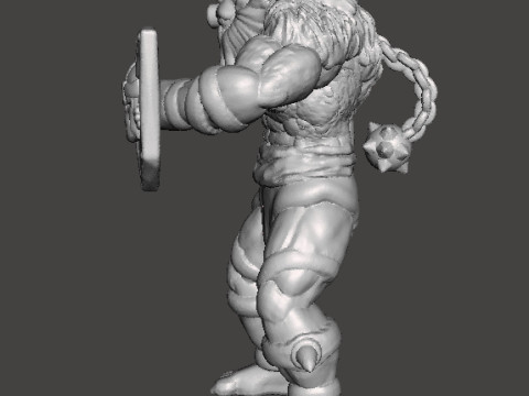 МИНИАТЮРНАЯ МОДЕЛЬ МОНИКАНА ДЛЯ ФЭНТЕЗИ-ИГР RPG DND 3D Принт Модель