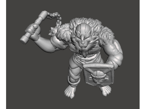 МИНИАТЮРНАЯ МОДЕЛЬ МОНИКАНА ДЛЯ ФЭНТЕЗИ-ИГР RPG DND 3D Принт Модель