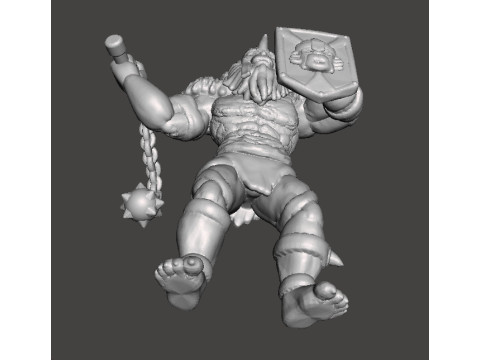 МИНИАТЮРНАЯ МОДЕЛЬ МОНИКАНА ДЛЯ ФЭНТЕЗИ-ИГР RPG DND 3D Принт Модель