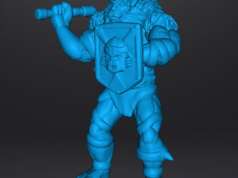 МИНИАТЮРНАЯ МОДЕЛЬ МОНИКАНА ДЛЯ ФЭНТЕЗИ-ИГР RPG DND 3D Принт Модель